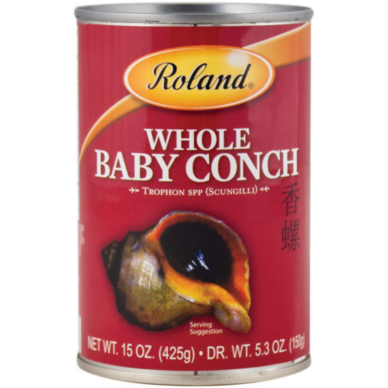 Roland Foods Whole Baby Conch In Water, Specialty Imported Food, 15-Ounce Can