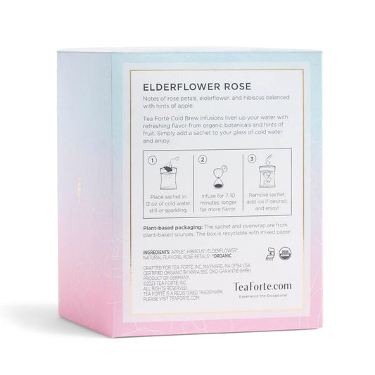 Tea Forte Cold Brew Elderflower Rose Iced Tea Infuser