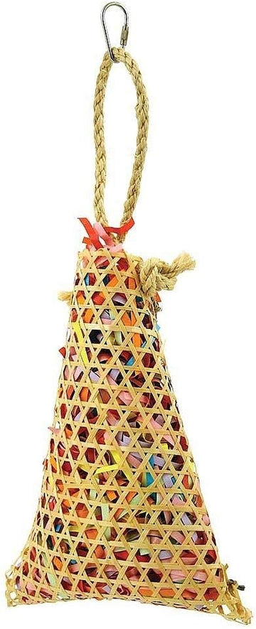 Caribbean Foraging Pouch Chewable Parrot Toy