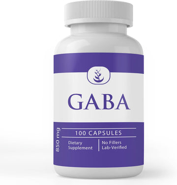 Pure Original Ingredients Gaba, (100 Capsules) Always Pure, No Additives Or Fillers, Lab Verified