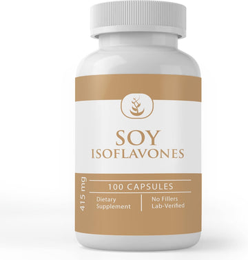 Pure Original Ingredients Soy Isoflavones, (100 Capsules) Always Pure, No Additives Or Fillers, Lab Verified