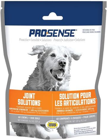 Prosense Hip And Joint Solutions 60 Count, For Dogs, Advanced Strength Glucosamine Chews
