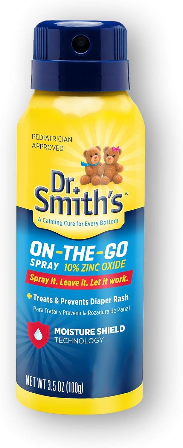 Dr. Smith's Diaper Ointment On-The-Go Diaper Rash Spray, 3.5 Ounce