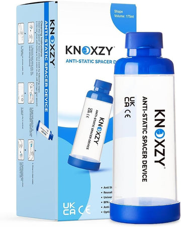Knoxzy Anti-Static Spacer Device, Inhaler Chamber, Use With Metered Dose Inhaler, Bpa And Latex Free