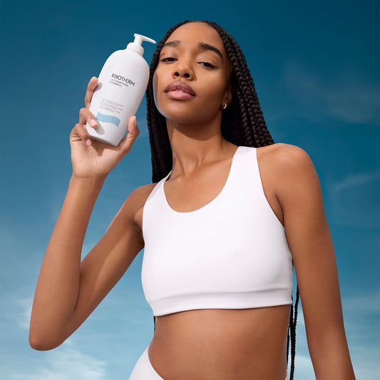 Biotherm Lait Corporel Anti-Drying & Repairing Body Milk, For All Skin Types Contains A Blend Of Regenerating Biotech Plankton, Vitamin E, And Nourishing Lipids That Strengthen The Skin Barrier, 13.5