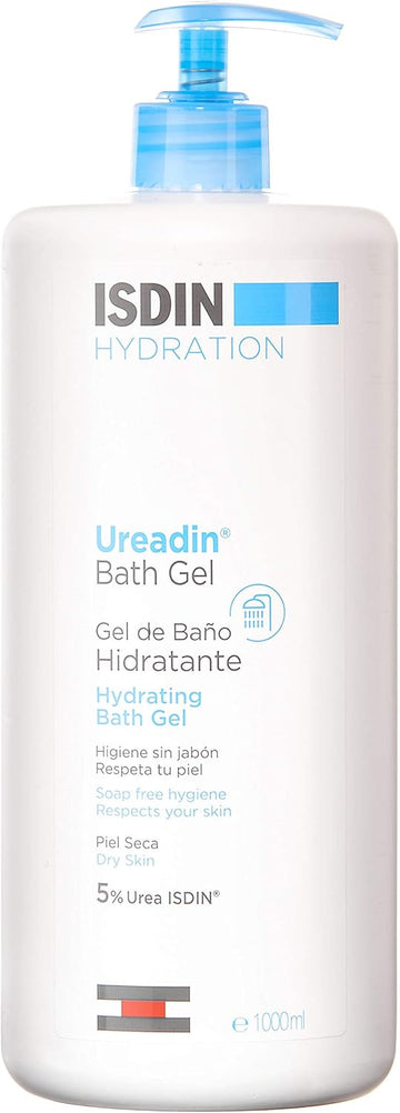 ISDIN Ureadin Bath Gel (1000ml) | Hydrating Shower gel for daily body hygiene of dry skin