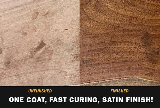 Walrus Oil - Polymerized Linseed Oil. Fast Curing Wood Sealer. Naturally VOC-Free, Satin Wood Finish, 16oz Can