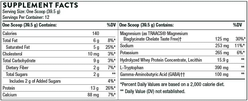 Thorne RecoveryPro - Whey Protein Muscle Recovery Supplement - Support Nutrition, Workout Performance & Sleep - NSF Certified for Sport - 12 Servings - 16.