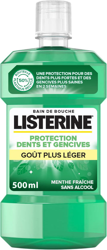 Listerine Teeth And Gums Protections Mouthwash Lighter Taste 500Ml