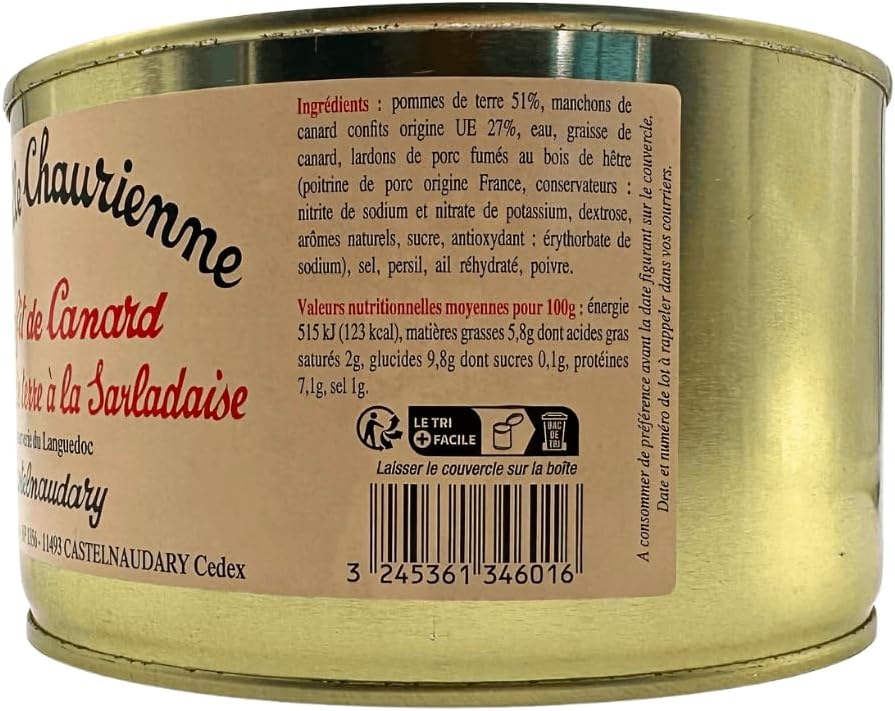 La Belle Chaurienne Confit Duck With Sarladaise Potatoes 1350G