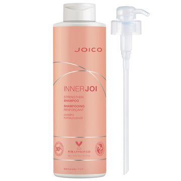 Joico Innerjoi Strengthen Shampoo | For Damaged, Color-Treated Hair | Sulfate & Paraben Free | Naturally-Derived Vegan Formula