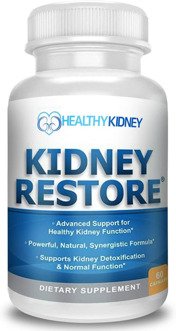 Kidney Restore Kidney Cleanse and Kidney Health Supplement to Support Normal Kidney Function, Vitamins for Kidney Health 60 caps