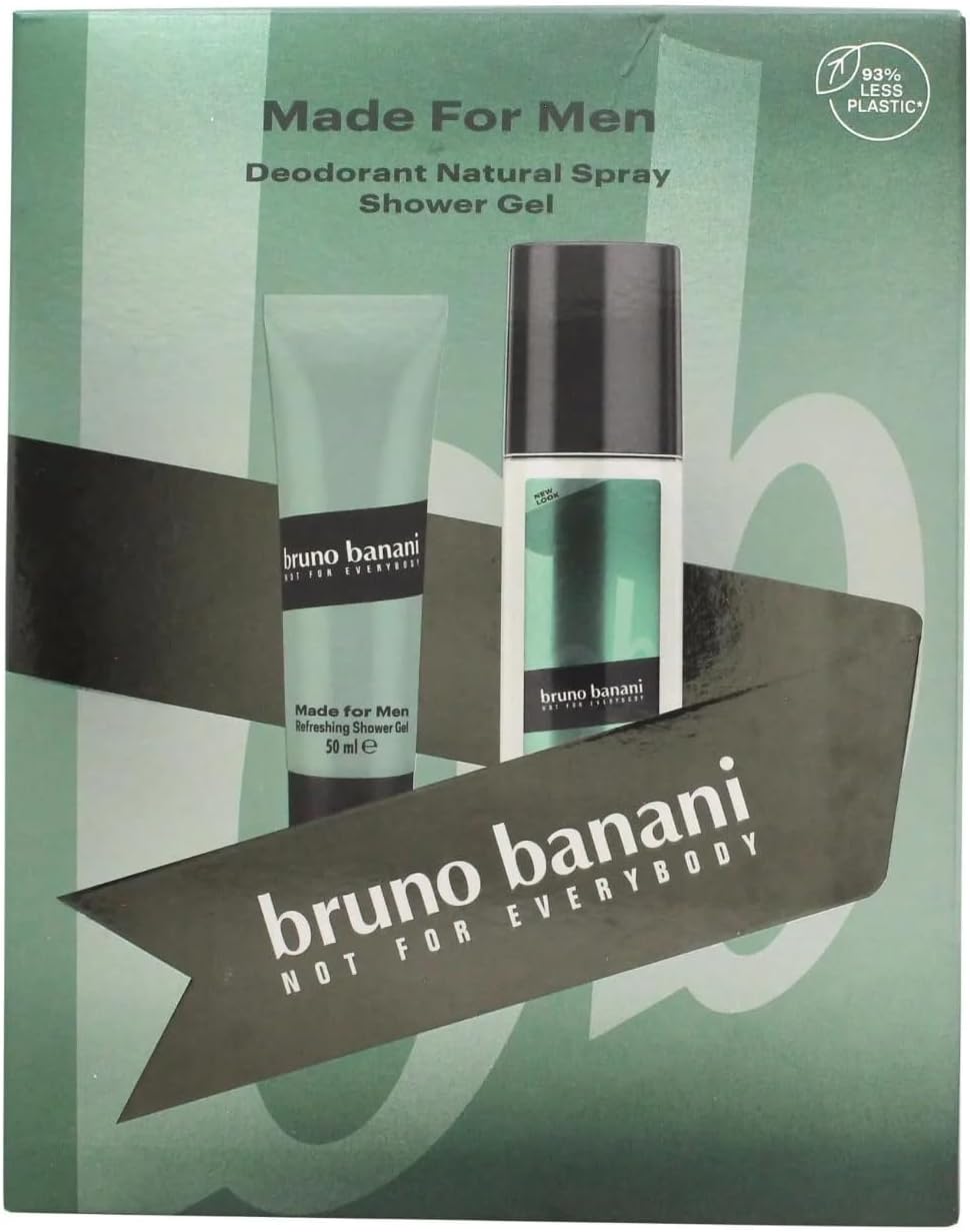 Bruno Banani Made For Men Gift Set Deodorant Natural Spray 75Ml + Shower Gel 50Ml