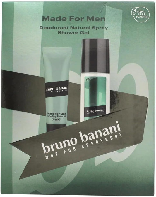 Bruno Banani Made For Men Gift Set Deodorant Natural Spray 75Ml + Shower Gel 50Ml