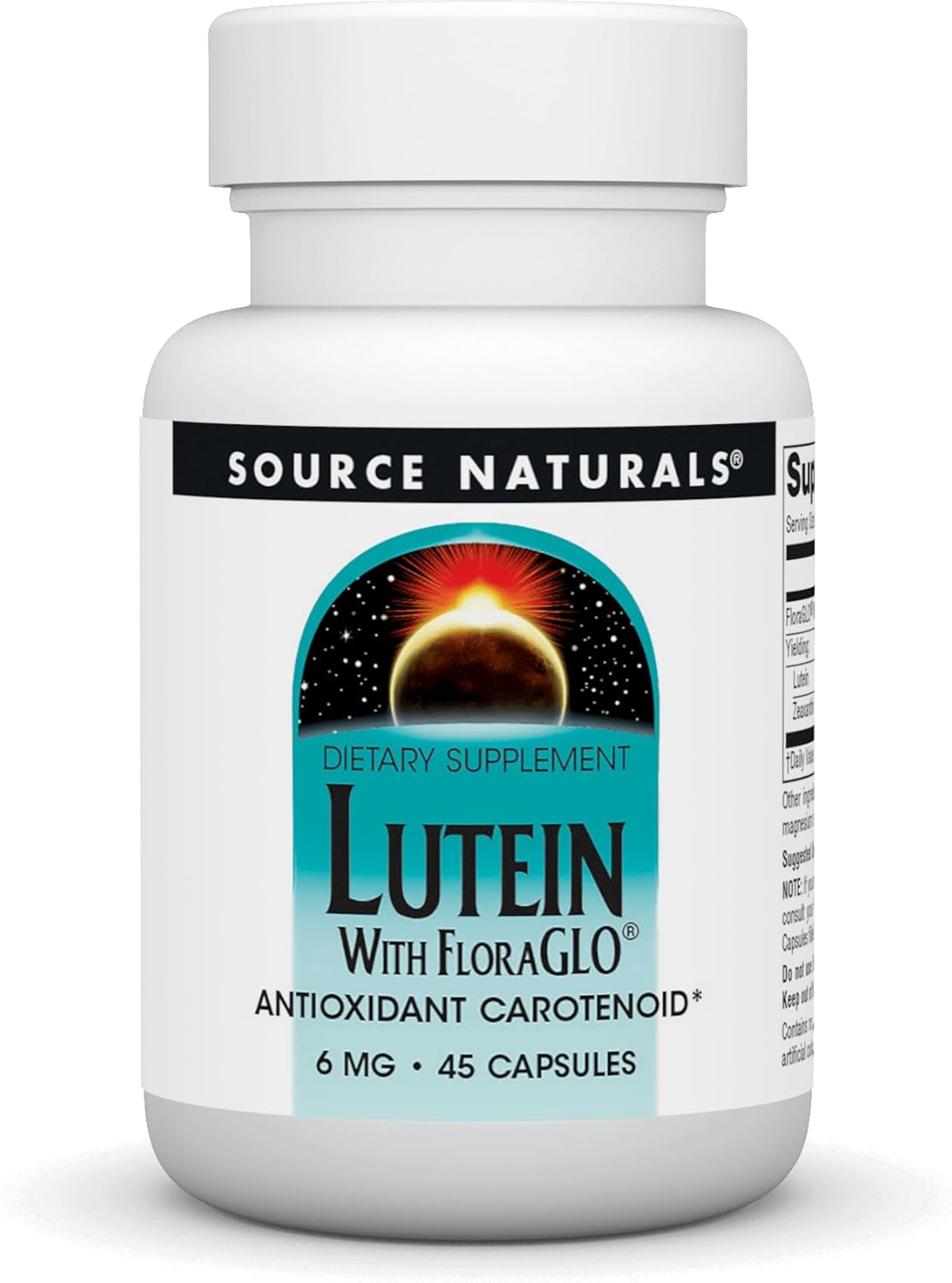 Source Naturals Lutein With Floraglo, Antioxidant Carotenoid* -6 Mg, 45 Capsules