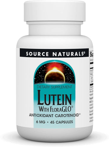 Source Naturals Lutein With Floraglo, Antioxidant Carotenoid* -6 Mg, 45 Capsules