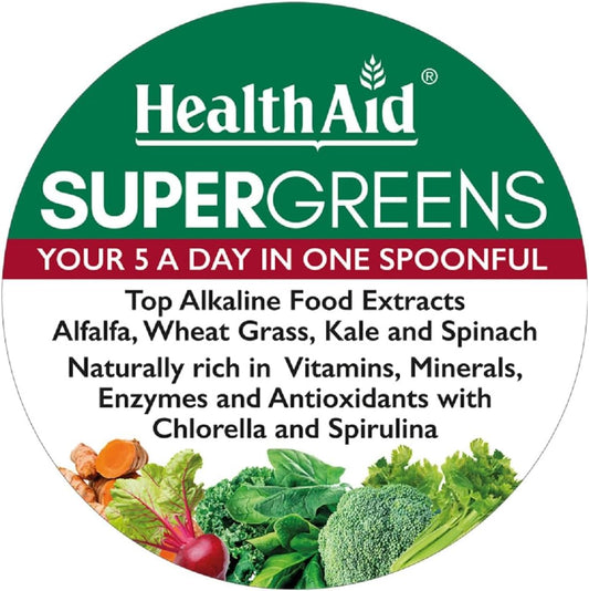 Healthaid Supergreens Powder, 200 G, Green
