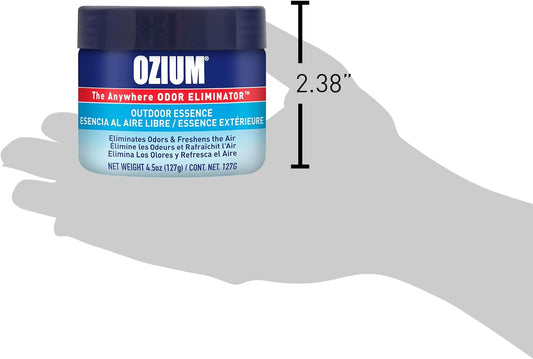Ozium 4.5 Oz. 4 Pack Odor Eliminating Gel for Homes, Cars, Offices and More, Outdoor Essence, 4 Pack
