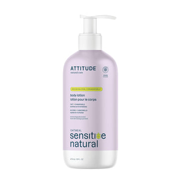 Attitude Body Lotion For Sensitive Skin With Oat, Ewg Verified, Dermatologically Tested, Vegan, Chamomile, 8 Fl Oz