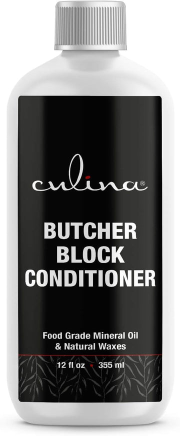 Culina Butcher Block Cutting Board Cream Conditioner,12 Ounce