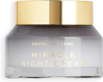 Revolution Pro Miracle Night Cream, Smoother, Plumper & Younger-Looking Skin, Restore Skin Overnight, 50Ml