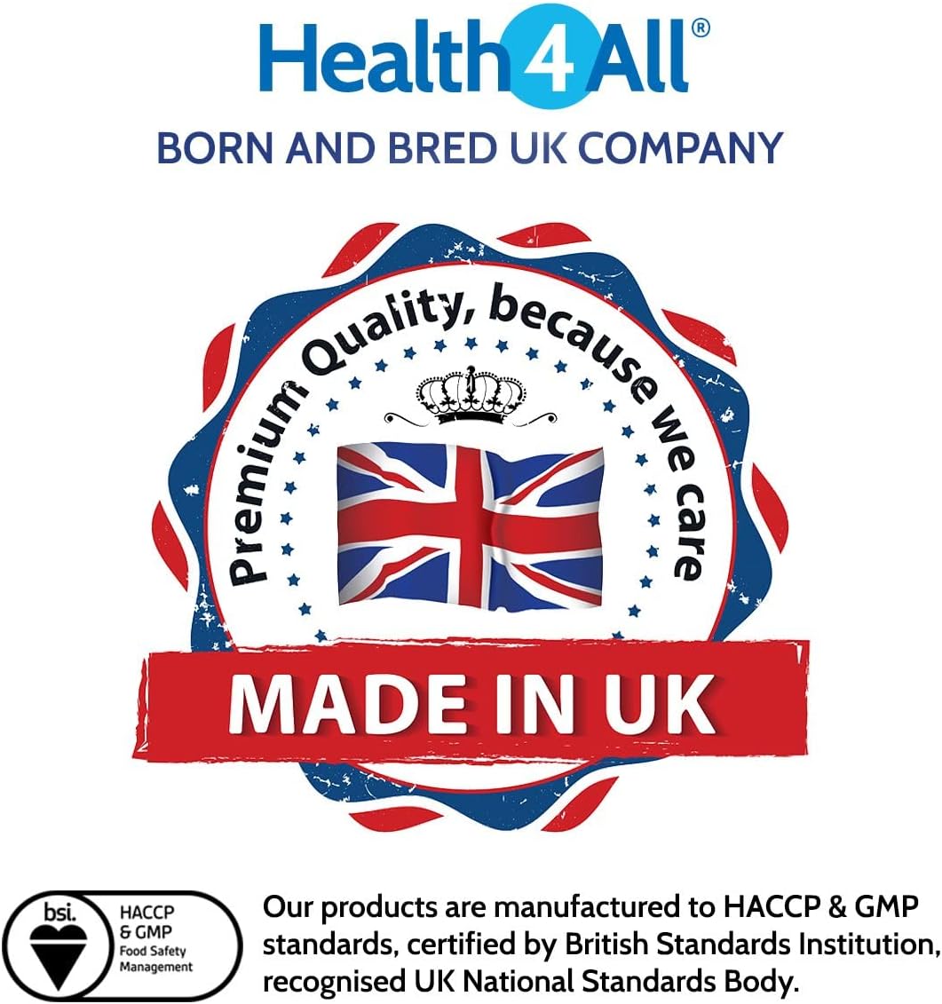 Health4All 5-MTHF Methylfolate 1000mcg 90 Capsules 3 Months Supply, Active Form of Folic Acid (Vitamin B9), Prenatal Folate with Magnesium for Optimal Absorption, Overcomes MTHFR | Made in UK : Amazon.co.uk: Health & Personal Care