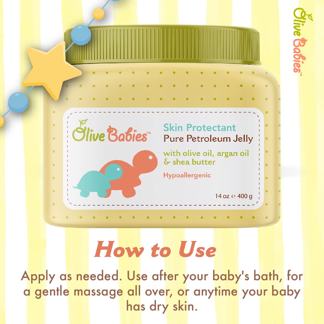 Olive Babies Skin Protectant Petroleum Jelly, 14 Ounce : Beauty & Personal Care