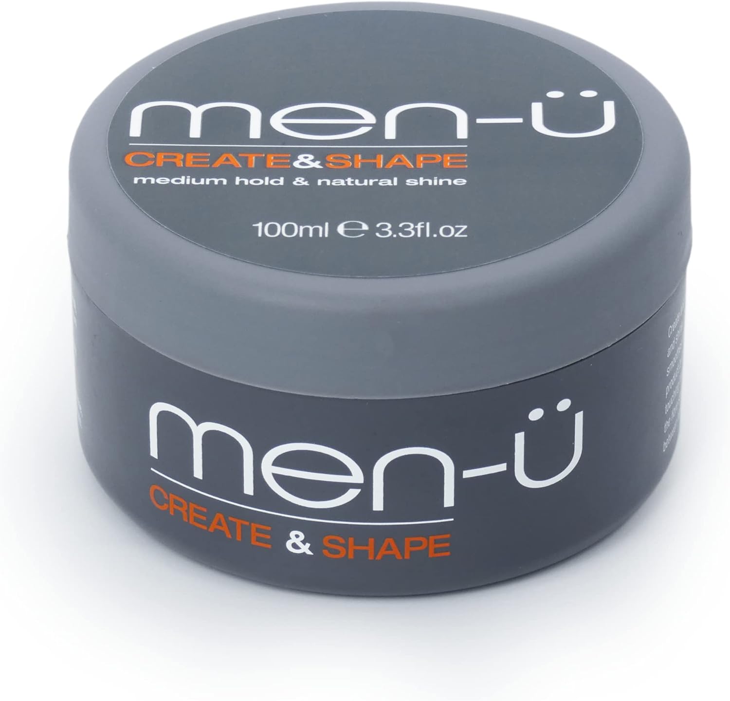 Men-Ü Create And Shape 100Ml – Adds Texture And Definition, Smoothes And Defrizzes. Hair Putty With Medium Hold And Medium Shine. 100Ml