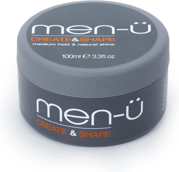 Men-Ü Create And Shape 100Ml – Adds Texture And Definition, Smoothes And Defrizzes. Hair Putty With Medium Hold And Medium Shine. 100Ml