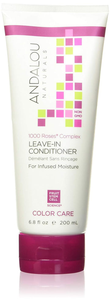 Andalou Naturals Leave In Hair Conditioner 0.42, 1000 Roses Complex Color Care, 6.8 Fl Oz