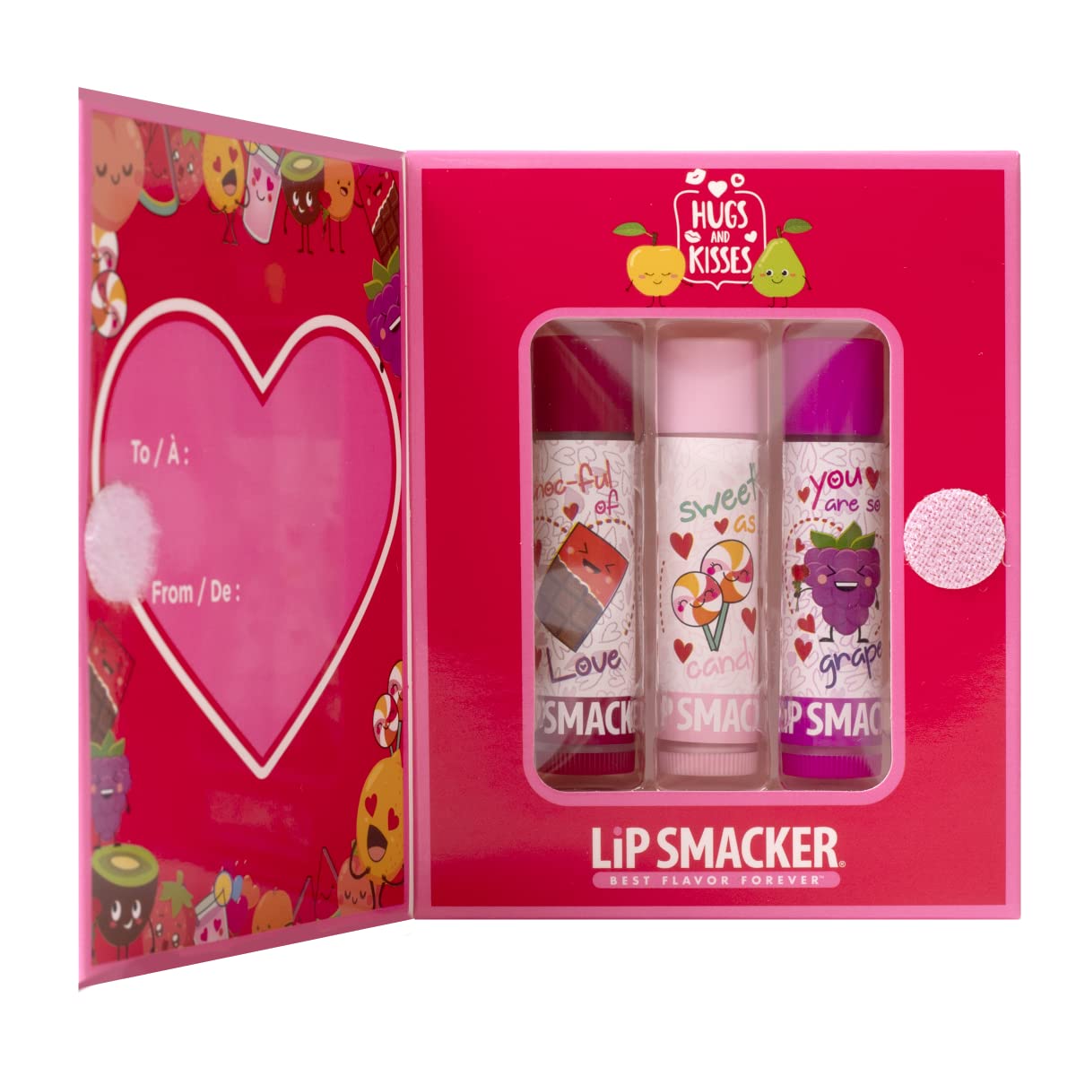 Lip Smacker Hugs & Kisses Flavorful Fruit Lip Balm Trio