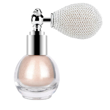 Kyda Highlighter Powder Spray, High Gloss Glitter Spray, Shimmer Sparkling Powder Makeup, For Face And Body Glitter Cosmetic-Soft Pink