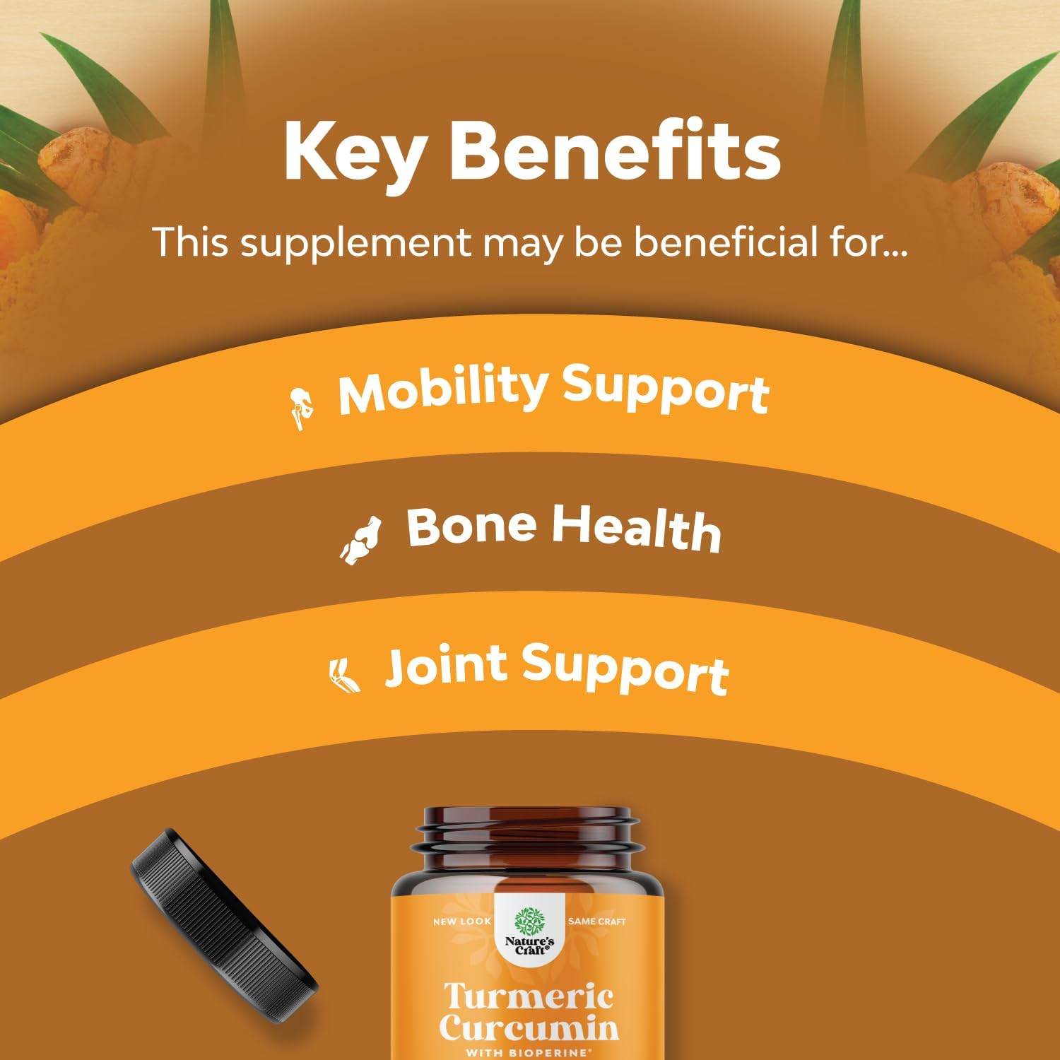 Turmeric Curcumin with Black Pepper Extract - Joint Health Turmeric Supplement with 95% Curcuminoids - Daily Joint Support Supplement with Turmeric Curcumin with Bioperine for Enhanced Absorption : Health & Household