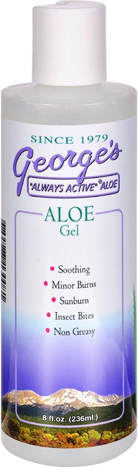 George'S Aloe Vera Aloe Gel 8 Oz : After Sun Skin Care Moisturizers : Beauty & Personal Care