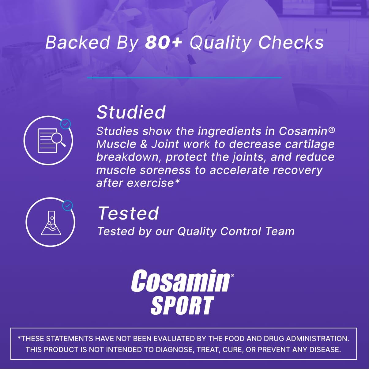 Cosamin® Sport, Formulated to Improve Joint and Muscle Comfort After E