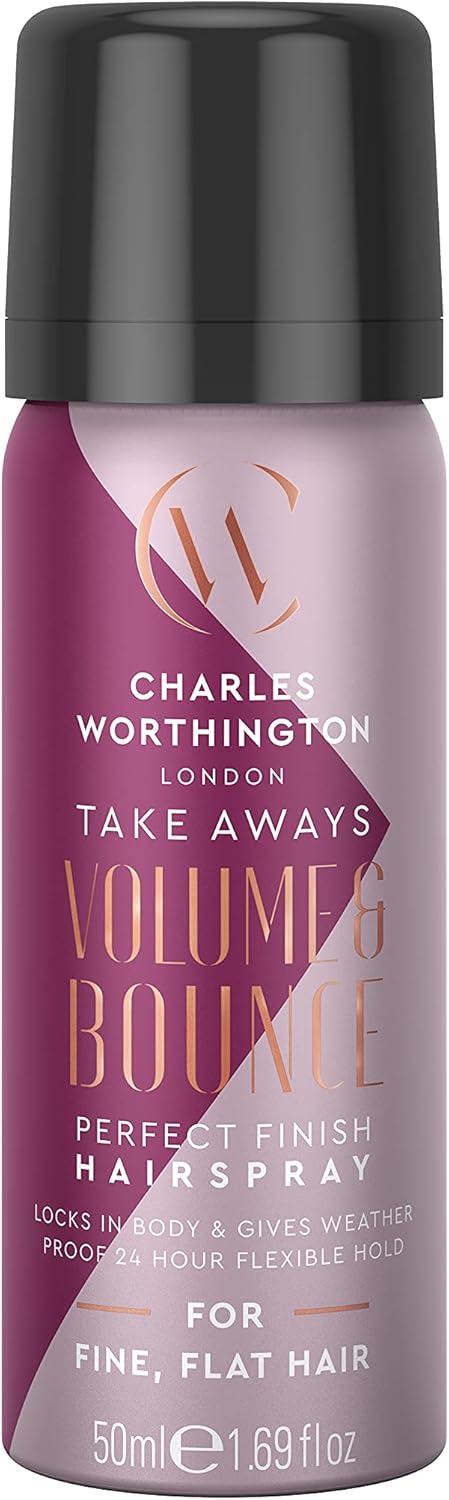 Charles Worthington Volume And Bounce Perfect Finish Hairspray Takeaway