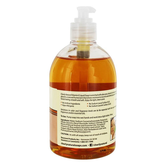Clearly Natural Vitamin E, Liquid Glycerin Soap - 12 Oz, Pump, 12 Oz