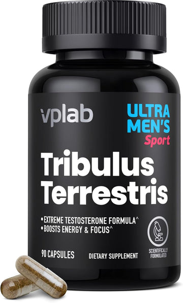 Vplab Ultra Men'S Tribulus Terrestris - Daily Multivitamin Supplement For Men With Tribulus Terrestris Extract And Zinc - Supports Levels & Immune System, 90 Capsules