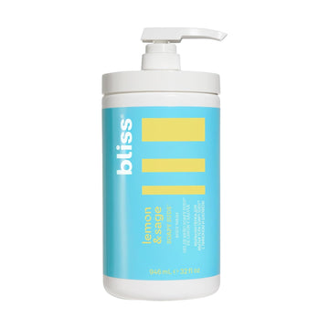 Bliss Soapy Suds Body Wash - Lemon And Sage - 32 Fl Oz - Gentle And Hydrating For Supremely Soft Skin - Paraben Free - Vegan & Cruelty Free