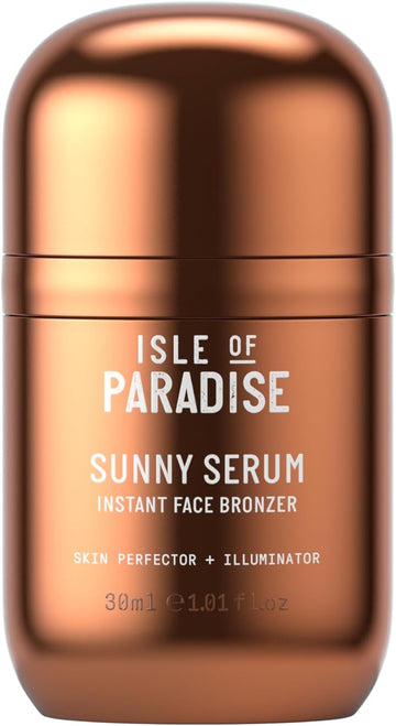 Isle Of Paradise Sunny Serum, Skin Perfecting And Illuminating Instant Face Bronzer