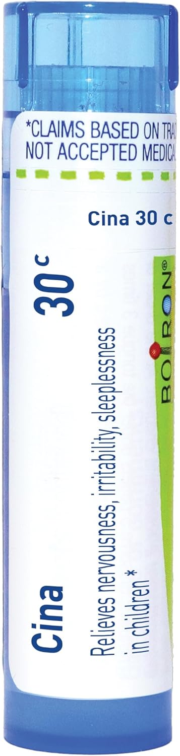 Boiron Cina 30C Homeopathic Medicine For Nervousness, Irritability, & Sleeplessness In Children - 80 Pellets