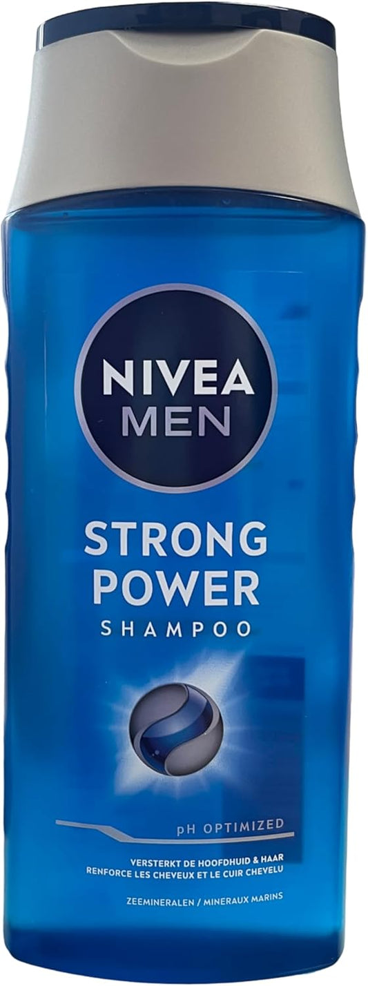 Nivea Men Strong Power Hair Care Shampoo 250 Ml (Pack Of 6)