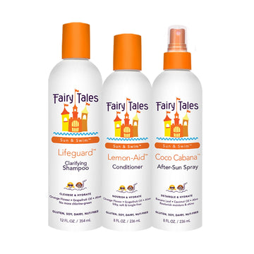 Fairy Tales Swim Shampoo, Conditioner, And Spray For Kids- 3 Pack | Made With Natural Ingredients In The Usa | No Parabens, Sulfates, Or Synthetic Dyes
