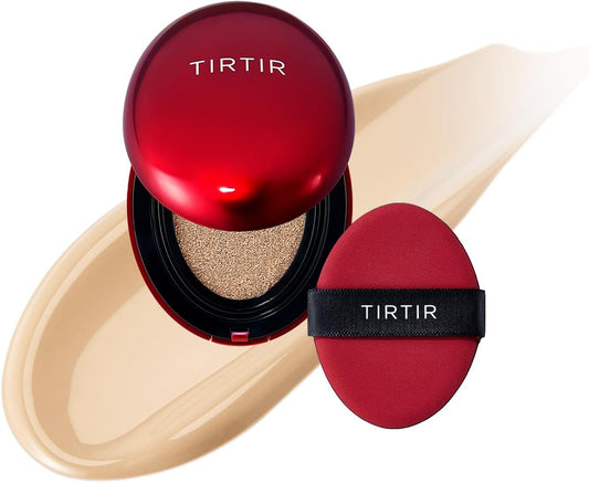 [*Mini Size*] Tirtir Mask Fit Red Cushion Foundation | Full Coverage, Weightless, Skin Fit, Satin Glow Finish, Korean Makeup, Beauty, Tattoo Cover Up, Buildable