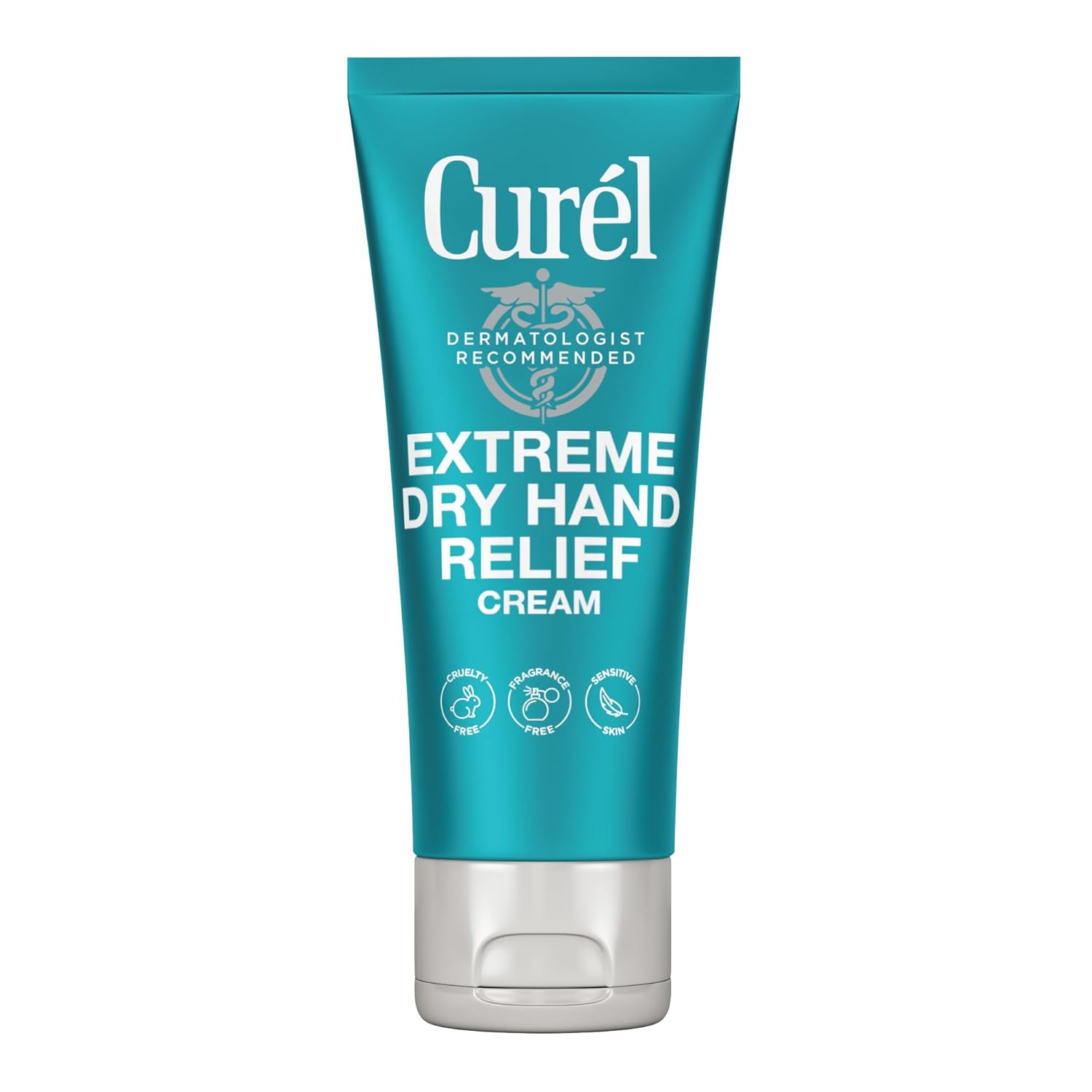 Curel Extreme Dry Hand Dryness Relief, Travel Size Hand Cream, Easily Absorbed for Long-Lasting Relief after Washing Hands, with Eucalyptus Extract, 3 Ounces