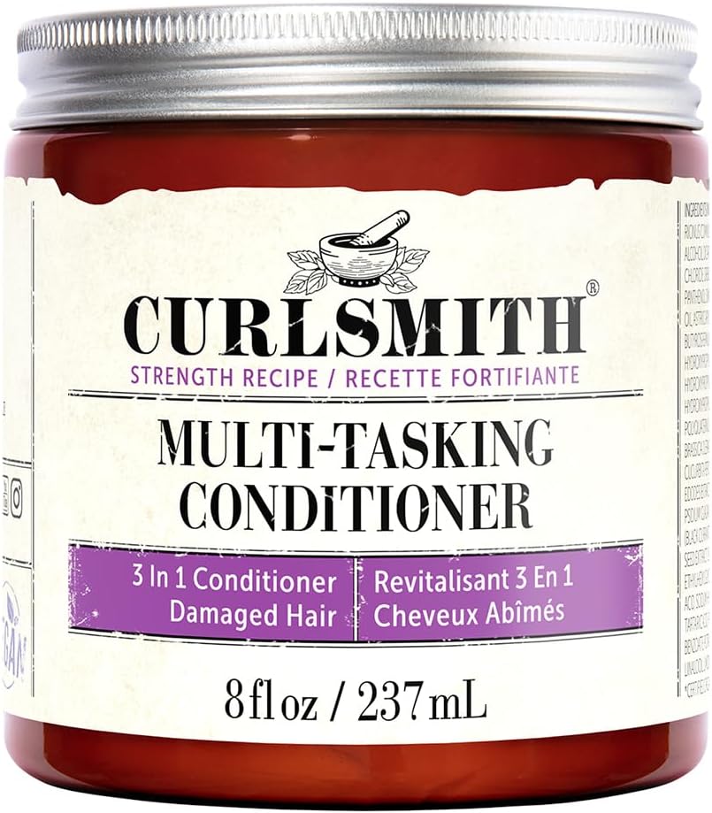 Curlsmith – Multi-Tasking Conditioner, 3 In 1 Conditioner With Proteins, For Damaged Hair 237Ml