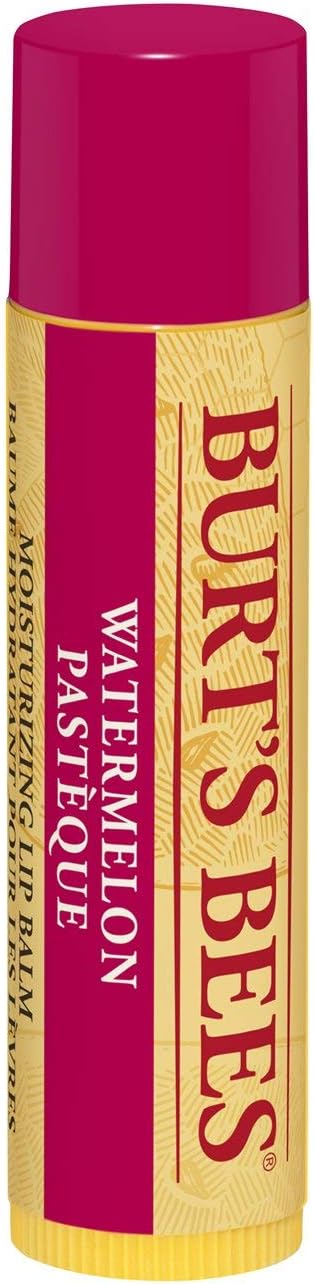 Burt's Bees Lip Balm Watermelon, Moisturising Lip Balm With Beeswax & Vitamin E, 100% Natural Origin, 4.25g : Amazon.co.uk: Beauty