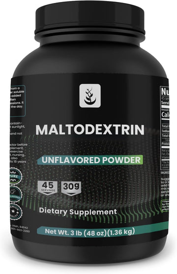 Pure Original Ingredients Maltodextrin, 3 Lb, No Magnesium Or Rice Fillers, Unflavored