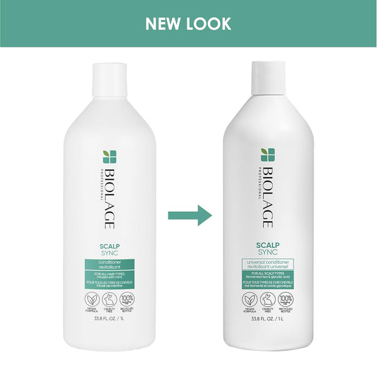 Biolage Scalp Sync Universal Conditioner | Lightweight Conditioner For All Scalp Types | Paraben & Sulfate Free | For Sensitive Scalps | Vegan & Cruelty Free | Salon Conditioner