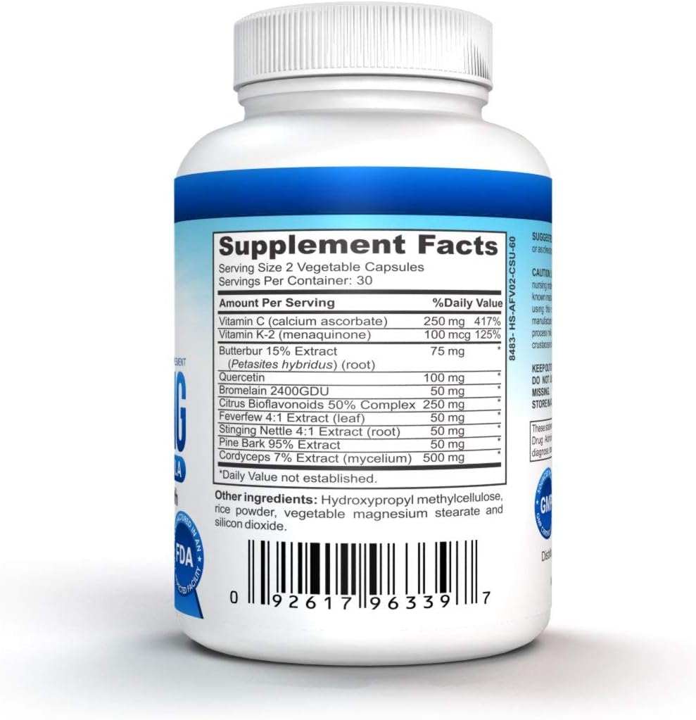 White Lung By Nutrapro - Lung Cleanse And Detox.Support Lung Health. Supports Respiratory Health. 60 Capsule - Made In Gmp Certified Facility. : Health & Household